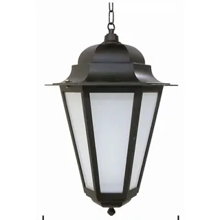 Rustikale Pendelleuchte Außen Schwarz IP43 E27 für Terrasse Garten