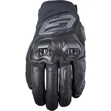 Five 830100 Sport-Motorradhandschuhe, kurz, SF3, Schutz 1KP, weich, Belüftung, Schwarz, S