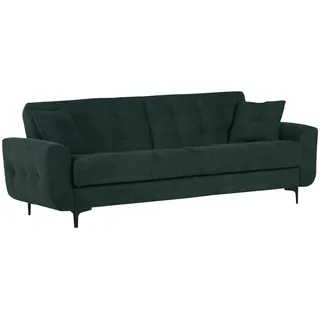 Livetastic Schlafsofa , Dunkelgrün , Textil , Uni , Füllung: Schaumstoff, Silikon , 230x84x95 cm , Stoffauswahl, Liegefunktion, Rücken echt , Wohnzimmer, Sofas & Couches, Schlafsofas, Klappsofas