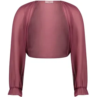Bolerojacke VERA MONT "Bolero-Jacke mit gekräuseltem Ausschnitt", Damen, Gr. 34, rosa (sweet bloom), Obermaterial: 100% Polyester Pol. recyc.., Jacken Bolerojacke