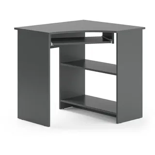 Vicco Eckschreibtisch Odin Anthrazit 83 x 76 cm, - Dunkelgrau