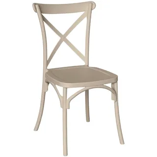 Sitz Sprint Aus Polypropylen Beige Monoblock Stapelbar