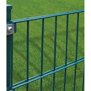 Doppelstabmattenzaun-Set Grün 5 Stück je 200 cm x 103 cm