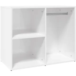 vidaXL Kleiderschrank Hochglanz-Weiß 80x40x65 cm Holzwerkstoff