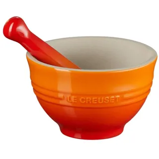 Le Creuset Mörser & Stößel l Rot Mörtel & Stößel