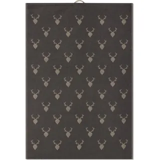 Ross "2er-Set Hirsch + Hirsch, allover", anthrazit, beige,