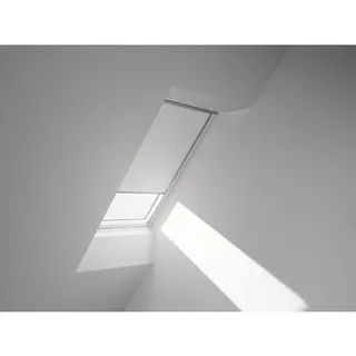 VELUX Verdunkelungsrollo uni weiß manuell Rahmen aluminium DKL CK02 1025S