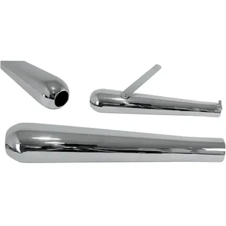 Emgo Roadhawk 60 Megaphone Nicht Homologierter Schalldämpfer - Silver - Not Homologated