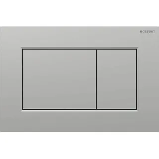 Geberit Betätigungsplatte Sigma01, 2-Menge square, Kunststoff mattchrom, 1 Stk.