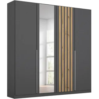 Rauch Drehtürenschrank Lamella 181 x 210 x 54 cm Grau