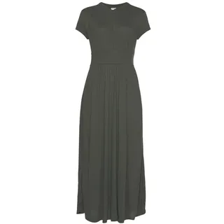 LASCANA Midikleid Unifarben Grün 38