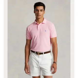 Polo Ralph Lauren für Herren. 710782592033 Rosa Piqué-Poloshirt (XXL), Lässig, Baumwolle, Kurzarm