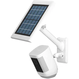HOLACA 2-in-1 Wandhalterung Kompatibel mit Rin-g Spotlight Kamera Plus/Pro, Stick Up Cam Battery/Pro, Outdoor Cam Plus, R-ing Solarpanel, und für Kamera & Solarpanel mit 1/4" Gewinde, Weiß
