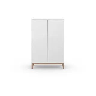 Andas Highboard »Maryd« 1 Stk. tlg. Hochkommode mit Untergestell in Holzoptik, weiß
