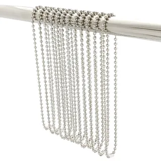 Duschvorhanghaken, lang, 70 cm, Duschvorhangringe, Spa-Qualität, Edelstahl, 12 Stück
