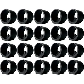 cyclingcolors 20x Klemmschalengleiter stühle freischwinger stuhlgleiter möbelgleiter rundrohre möbelfüße Kunststoff, 30mm