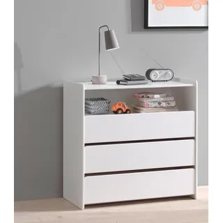 Vipack Kinderkommode Kiddy 90 x 92 x 47 cm MDF lackiert weiß