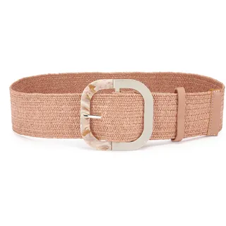 Taillengürtel LASCANA "Stretchgürtel, Schmuckgürtel", Damen, Gr. 105, rosa (rosé), Kunstfaser, unifarben, Gürtel Taillengürtel, elastischer Gürtel für Kleid & Overall, Bauchgürtel, Bast-Optik, Topseller