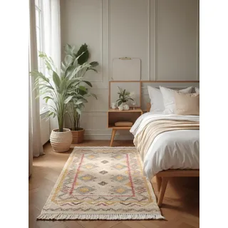 ELLE DECORATION »Kelim Imani« rechteckig 3 mm Höhe Jute, Baumwolle, Natur, Handgewebt, Kelim, orientalisch, Boho