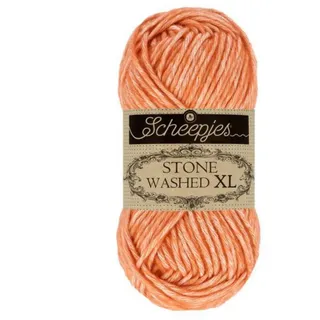 Scheepjes 1665-856 Stone Washed XL Baumwolle Garn, 856 Coral, 1x50g