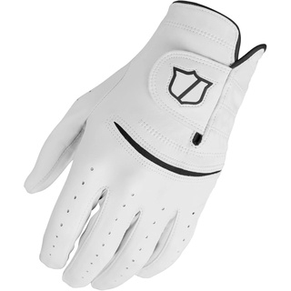 Wilson Handschuhe, W/S Handschuh Staff Model, Links, Super weich, Golf-Zubehör für Herren, Weiß