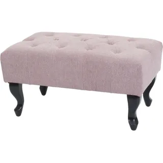 MCW Ottomane Chesterfield Wasserabweisend Stoff/Textil 39x77x47cm Hellrosa