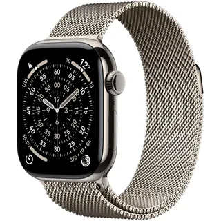 Watch Series 11 GPS + Cellular 42mm Natural Titanium Milanese Loop natural S/M