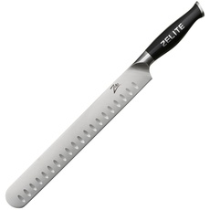 Zelite Tranchiermesser 30,5cm, Scharfes Kochmesser, Profi Messer Scharf aus Deutschem Edelstahl, Japanisch Inspiriertes Messer, Fleischmesser zum Schneiden Hacken Schälen, Aufschnittmesser für Fleisch