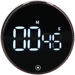 Digitaler Kochtimer, Mechanischer Zeitmanager, 00~99 Minuten 00~55 Sekunden Küchentimer LED Visuell Countdown Timer Uhr Erforderlich Manueller Zeitmesser Kurzzeitwecker für Backen Studium Fitness