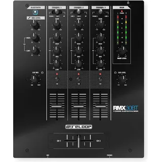 Reloop RMX-30 BT - Allround-DJ-Mixer für kabelloses Musik-Streaming vom Smartphone oder Tablet direkt zum Mixer