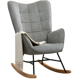 MEUBLE COSY Schaukelstuhl Relaxstuhl Schaukelsessel Sessel Stuhl Wohnzimmersessel Relax Lounge mit gepolsterter Sitzfläche, 68x87x98cm