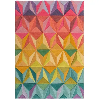 Wollteppich , Multicolor , Textil , Struktur , rechteckig , 230x160 cm , Reach , für Fußbodenheizung geeignet, in verschiedenen Größen erhältlich , Teppiche und Böden, Teppiche, Schafwollteppiche
