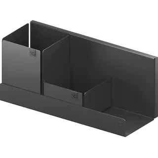 Vauth-Sagel Wandregal Metall Board-3 Wandablage mit Box Stahl lavagrau