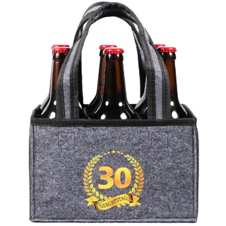 KHstylehoo Geschenk 30 Geburtstag Mann, 30. Geburtstag Männerhandtasche Bier, Lustige Geschenke zum 30. Geburtstag Mann, Geburtstagsgeschenk Biergeschenke