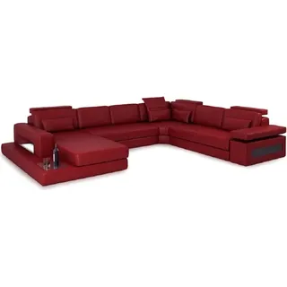 Wohnlandschaft Ecksofa Polster Sofas Neu - Rot