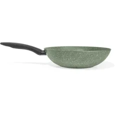 Prestige Eco Wok Antihaftbeschichtet 28cm - Induktionswok mit pflanzlichem Antihaft, PFOA-frei, spülmaschinenfestes Kochgeschirr Made in Italy aus recycelten und recycelbaren Materialien, grün