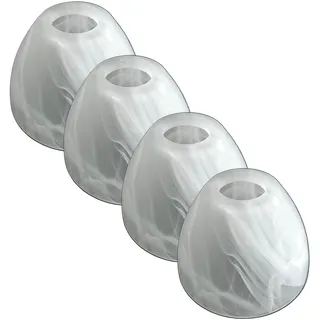 4 Stück Lampenschirm E14 Daytona Ersatzglas Leuchtenschirm Ersatzschirm Lampenglas für Pendellampe Tischlampe Fluter Lampe Glasschirm konisch (4x Daytona E14)