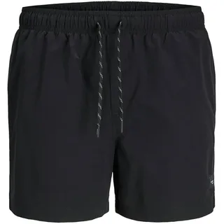 JACK & JONES Badehose Herren JPSTMAUI Solid AKM Zwart Schwarz XL
