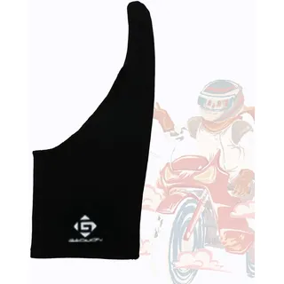 GAOMON EIN-Finger Handschuh - Frei Größe Antifouling Küstlerishe Zeichnen Lycra Handschuh für Grafiktablett Stift Display und Leuchttisch, Schwarze