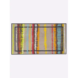 Fußmatte HEINE HOME Gr. 4, bunt (taupe, bunt), B:50cm H:7mm L:100cm, Kunstfaser, Polyamid, Teppiche, Fußmatte