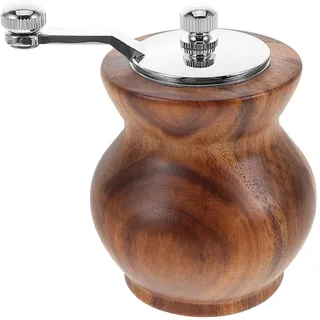 Toddmomy Salz Und Pfefferstreuer Aus Holz Mit Handkurbel Pfefferstreuer Tragbar Manuelle Kaffeemühle Für Küche Und Outdoor