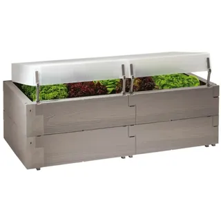 Juwel Timber 2in1 inkl. Thermohauben 130 x 60 x 51 cm grau