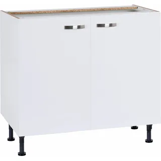kochstation Unterschrank KOCHSTATION KS-Cara 90 x 58,4 x 87 cm Weiß