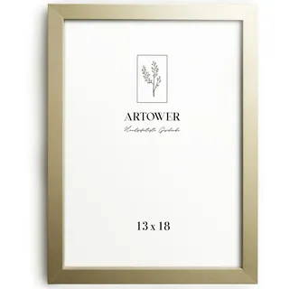 Artower® Bilderrahmen für 13 x 18 cm Natur Hell Holz Dünner Rahmen | Posterrahmen Klein Collage | Picture Frame Light Wood 13x18cm | Holzrahmen Holz-Bilderrahmen | Holzbilderrahmen Poster Echtholz