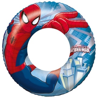 Bestway – Aufblasbarer Spiderman-Lizenz-Schwimmring, Mehrfarbig – 98003B – 56 cm – Outdoor-Spiel ab 36 Monaten, blau