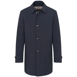 Kurzmantel BUGATTI "wasserabweisend", Herren, Gr. 28, blau (marine), 100% Polyester, unifarben, normal, normaler Saum, Mäntel Kurzmantel, für das ganze Jahr geeignet