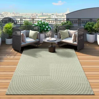 Mia's Teppiche "Zoey – hochwertiger Wohnzimmer Schlafzimmer Teppich - Grün - in 80 x 250 cm aus Polypropylen