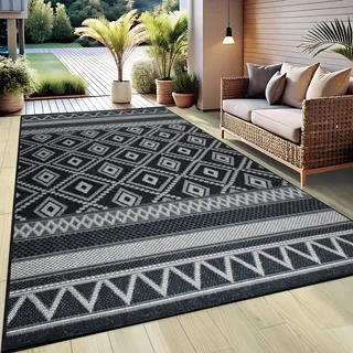 OTTO home Teppich »Toronto auch als Läufer erhältlich« rechteckig 3 mm Höhe In- und Outdoor geeignet, Sisal-Optik, Wetterfest & UV-beständig, Boho,