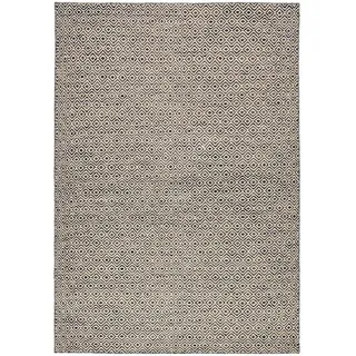 Rug and Roll Handwebteppich 2-Seitiger Skandi, modern 55x80 cm , Grau , Textil , Ethno , Rechteckig , 55x80 cm , für Fußbodenheizung geeignet , Teppiche und Böden, Teppiche, Flachwebteppiche