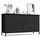 Kommode Schrank 5 Stoffschubladen Aufbewahrungsschrank Stahl MDF Vliesstoff für Schlafzimmer Flur Wohnzimmer LGS322BH03